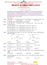 Tài liệu tự học Chương vectơ môn Hình học Lớp 10 - Nguyễn Văn Bình